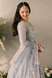 Mushq Mastani Evening Embroidered Chiffon Unstitched 3Pc Suit MCH-09 EZZA
