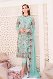 Ramsha Embroidered Chiffon Unstitched 3 Piece Suit F-2302