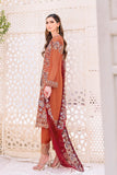 Ramsha Embroidered Chiffon Unstitched 3 Piece Suit F-2303