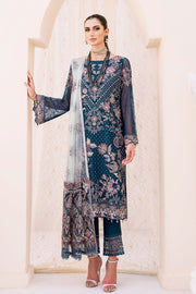 Ramsha Embroidered Chiffon Unstitched 3 Piece Suit F-2305