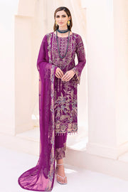 Ramsha Embroidered Chiffon Unstitched 3 Piece Suit F-2307