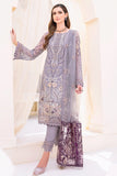 Ramsha Embroidered Chiffon Unstitched 3 Piece Suit F-2310