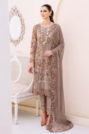 Ramsha Embroidered Chiffon Unstitched 3 Piece Suit F-2311
