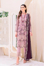 Ramsha Embroidered Chiffon Unstitched 3 Piece Suit F-2312
