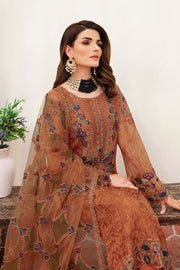 Ramsha Unstitched Embroidered Luxury Chiffon 3 Piece Suit F-2407