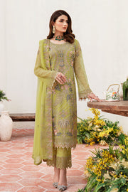 Ramsha Unstitched Embroidered Luxury Chiffon 3 Piece Suit F-2408