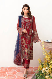 Ramsha Unstitched Embroidered Luxury Chiffon 3 Piece Suit F-2410