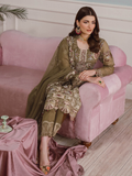 Ramsha Unstitched Embroidered Luxury Chiffon 3 Piece Suit F-2510