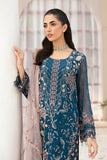 Ramsha Embroidered Luxury Chiffon Unstitched 3Pc Suit F-2602