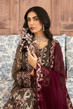 Ramsha Embroidered Luxury Chiffon Unstitched 3Pc Suit F-2604