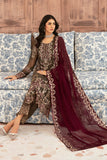 Ramsha Embroidered Luxury Chiffon Unstitched 3Pc Suit F-2604