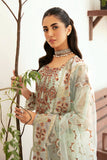 Ramsha Embroidered Luxury Chiffon Unstitched 3Pc Suit F-2607