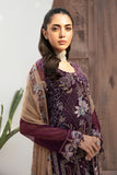 Ramsha Embroidered Luxury Chiffon Unstitched 3Pc Suit F-2608