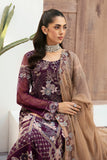 Ramsha Embroidered Luxury Chiffon Unstitched 3Pc Suit F-2608