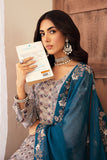 Ramsha Embroidered Luxury Chiffon Unstitched 3Pc Suit F-2609