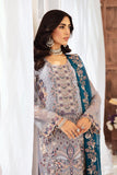 Ramsha Embroidered Luxury Chiffon Unstitched 3Pc Suit F-2609