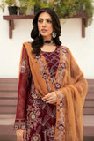 Ramsha Embroidered Luxury Chiffon Unstitched 3Pc Suit F-2612