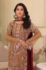 Ramsha Chiffon Vol-27 Unstitched Embroidered 3Pc Suit F-2702