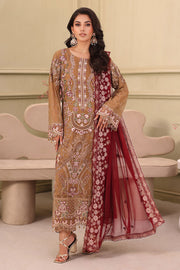 Ramsha Chiffon Vol-27 Unstitched Embroidered 3Pc Suit F-2702