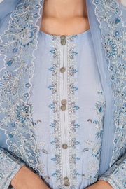 Safwa Embroidered Formal 3PC Ready to Wear Suit - F000114