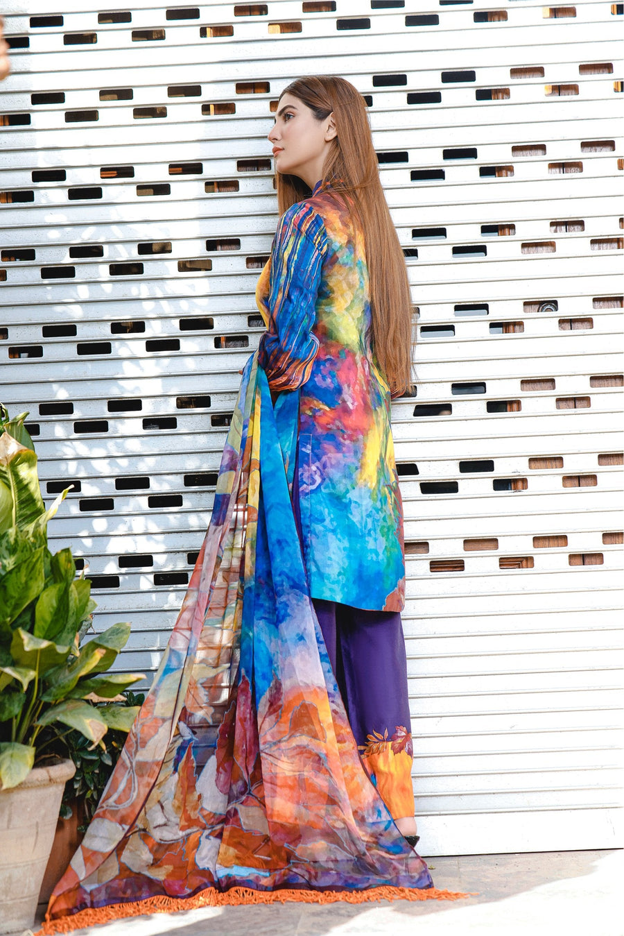 Feathers Chiragh Unstitched Digital Printed Lawn 3Pc Suit FAIRYTALE-NJL039