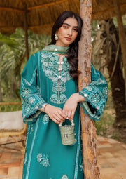 Siraa by Sadaf Fawad Khan Embroidered Lawn Unstitched 3Pc Suit - FAIZAH (A)