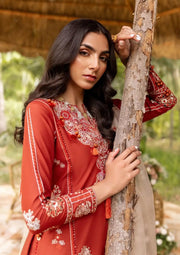 Siraa by Sadaf Fawad Khan Embroidered Lawn Unstitched 3Pc Suit - FAIZAH (B)