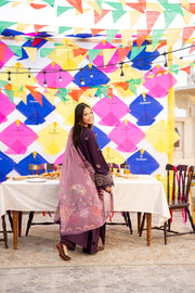 Florent Basant Chikankari Embroidered Lawn Unstitched 3Pc Suit FZ-1A