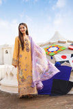 Florent Basant Chikankari Embroidered Lawn Unstitched 3Pc Suit FZ-1B