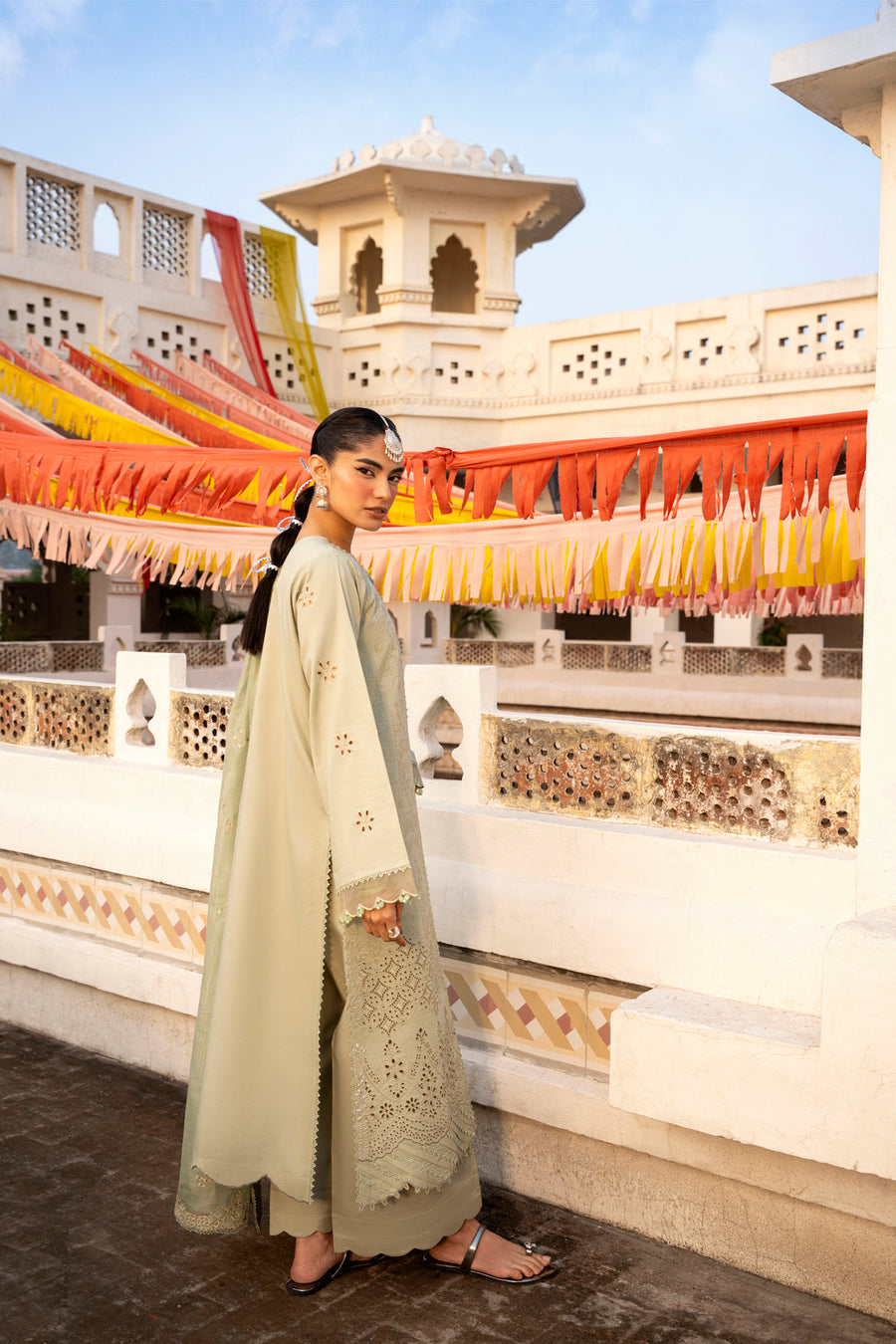 Florent Basant Chikankari Embroidered Lawn Unstitched 3Pc Suit FZ-3A