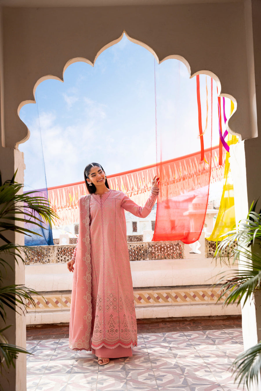 Florent Basant Chikankari Embroidered Lawn Unstitched 3Pc Suit FZ-3B