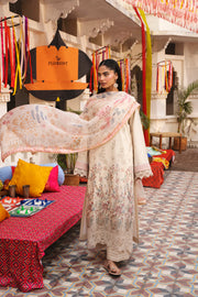 Florent Basant Chikankari Embroidered Lawn Unstitched 3Pc Suit FZ-5A