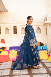 Florent Basant Chikankari Embroidered Lawn Unstitched 3Pc Suit FZ-8B