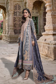 Sable Vogue Embroidered Velvet Unstitched 3 Piece Suit FC-05-23