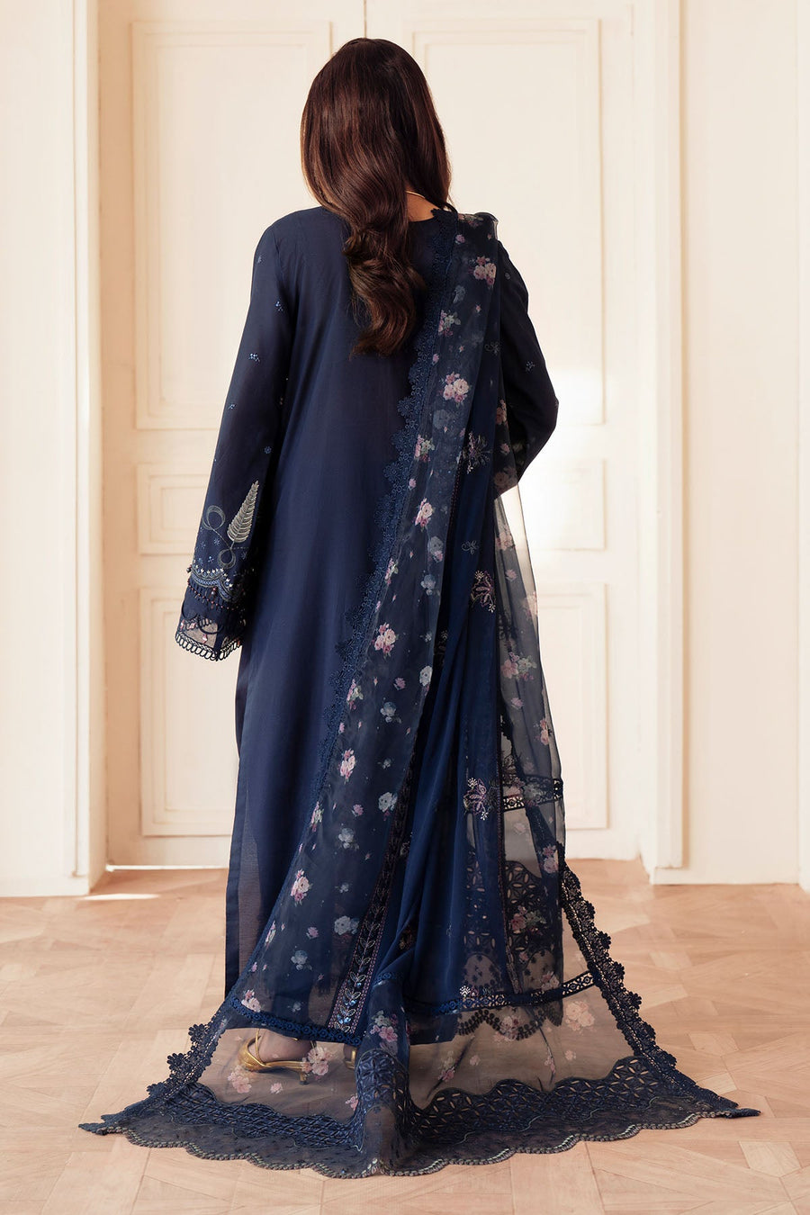 NUREH Feya Embroidered Lawn Unstitched 3Pc Suit FE-09