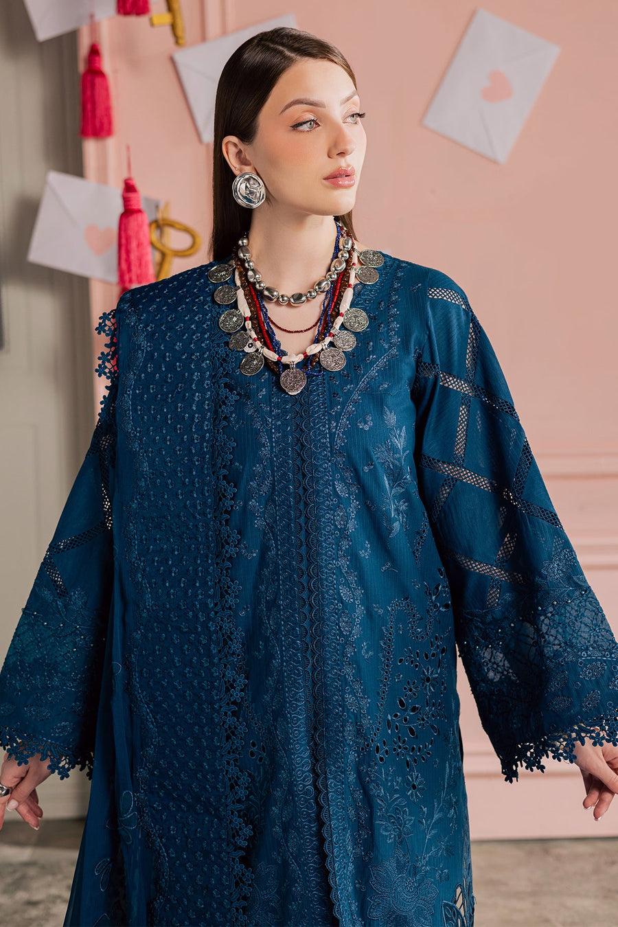 NUREH Feya Eid Edit Embroidered Lawn Unstitched 3Pc Suit FE-14