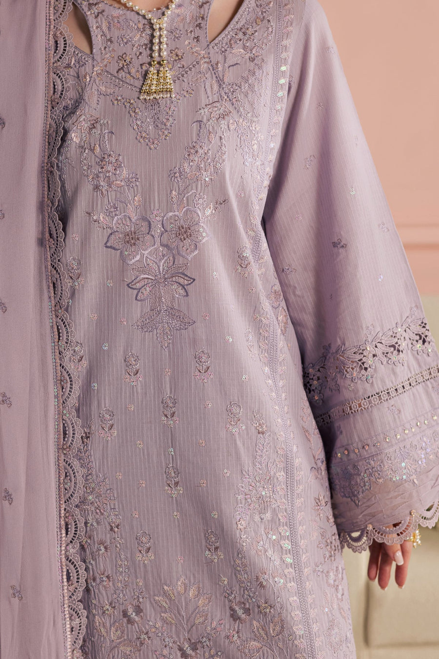 NUREH Feya Eid Edit Embroidered Lawn Unstitched 3Pc Suit FE-17