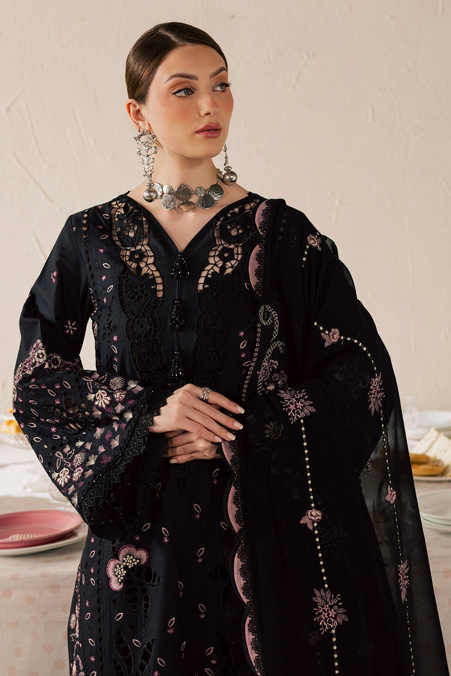 NUREH Feya Eid Edit Embroidered Lawn Unstitched 3Pc Suit FE-18
