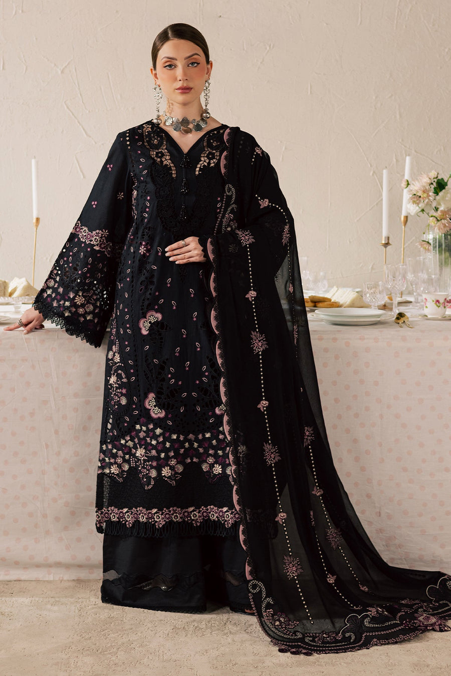 NUREH Feya Eid Edit Embroidered Lawn Unstitched 3Pc Suit FE-18
