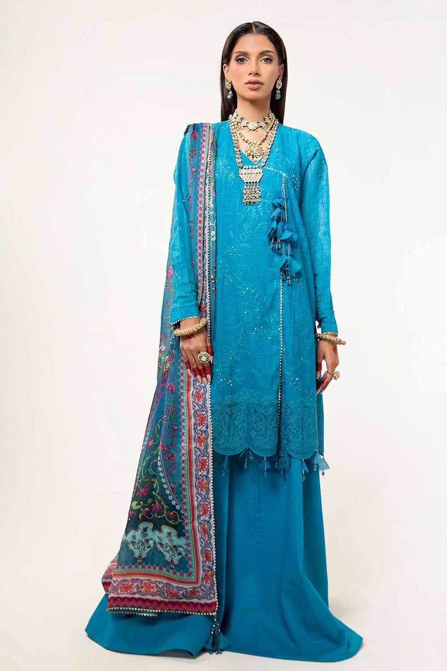 Gul Ahmed Eid ul Adha Embroidered Paper Cotton Unstitched 3Pc Suit FE-42001