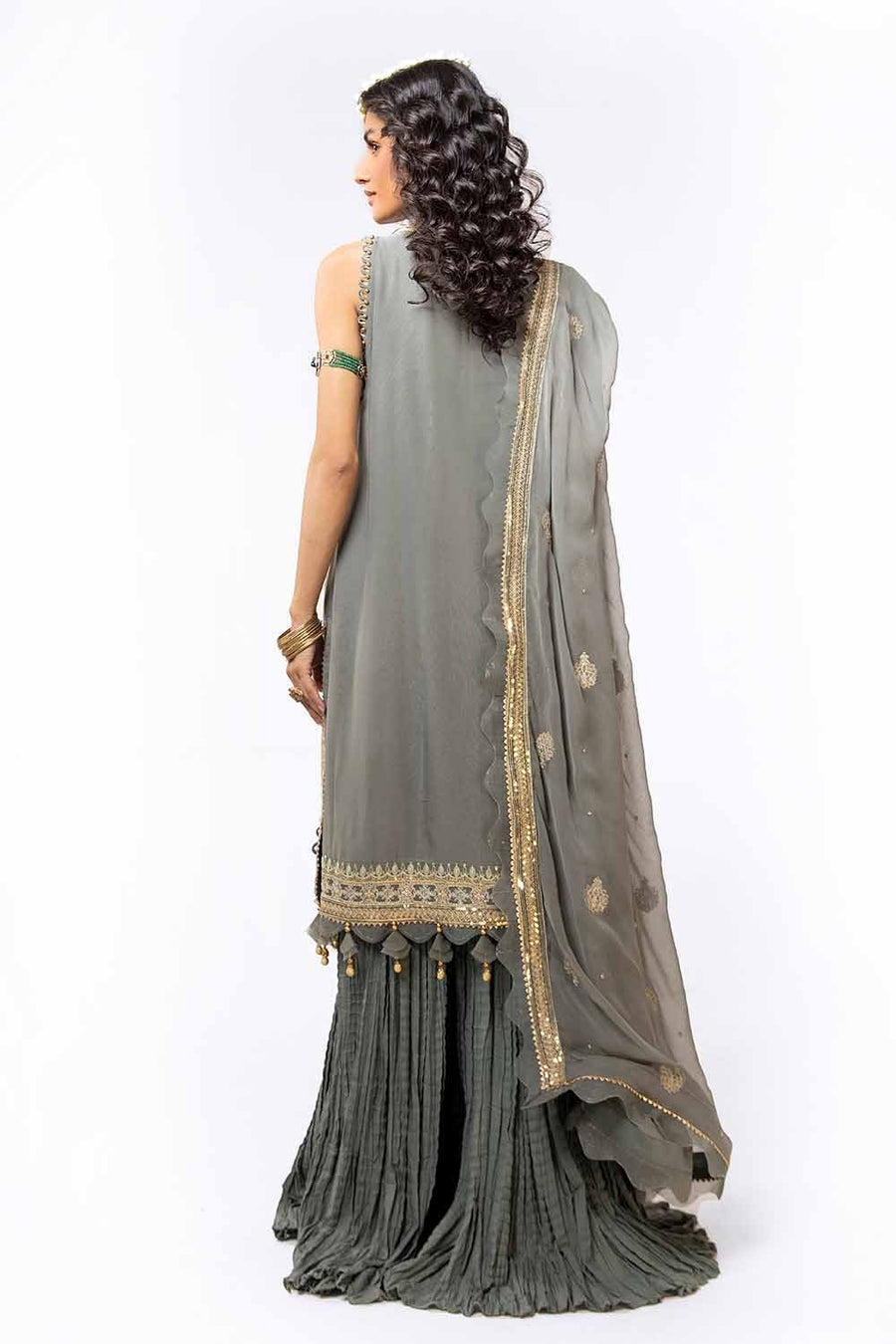 Gul Ahmed Eid ul Adha Embroidered Chiffon Unstitched 3Pc Suit FE-42013