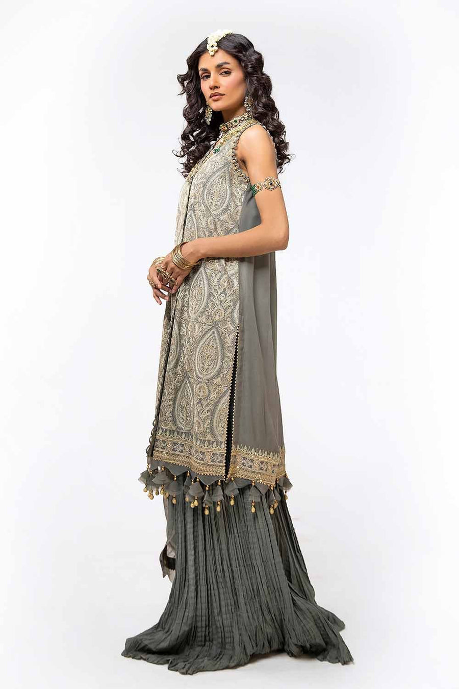 Gul Ahmed Eid ul Adha Embroidered Chiffon Unstitched 3Pc Suit FE-42013