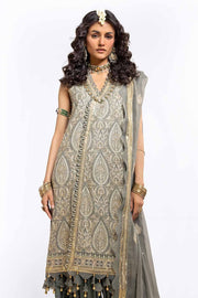 Gul Ahmed Eid ul Adha Embroidered Chiffon Unstitched 3Pc Suit FE-42013