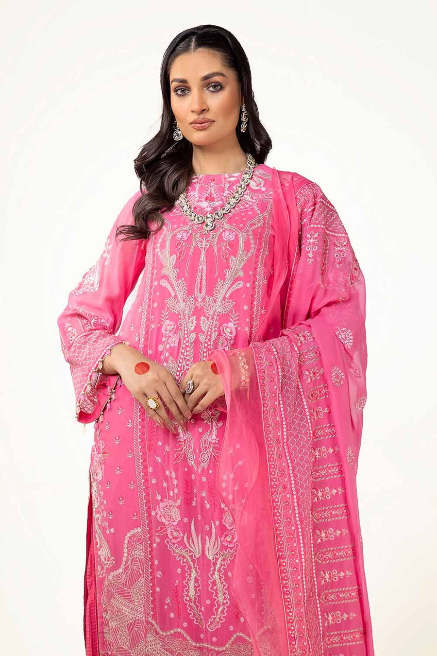 Gul Ahmed Eid ul Adha Embroidered Chiffon Unstitched 3Pc Suit FE-42032