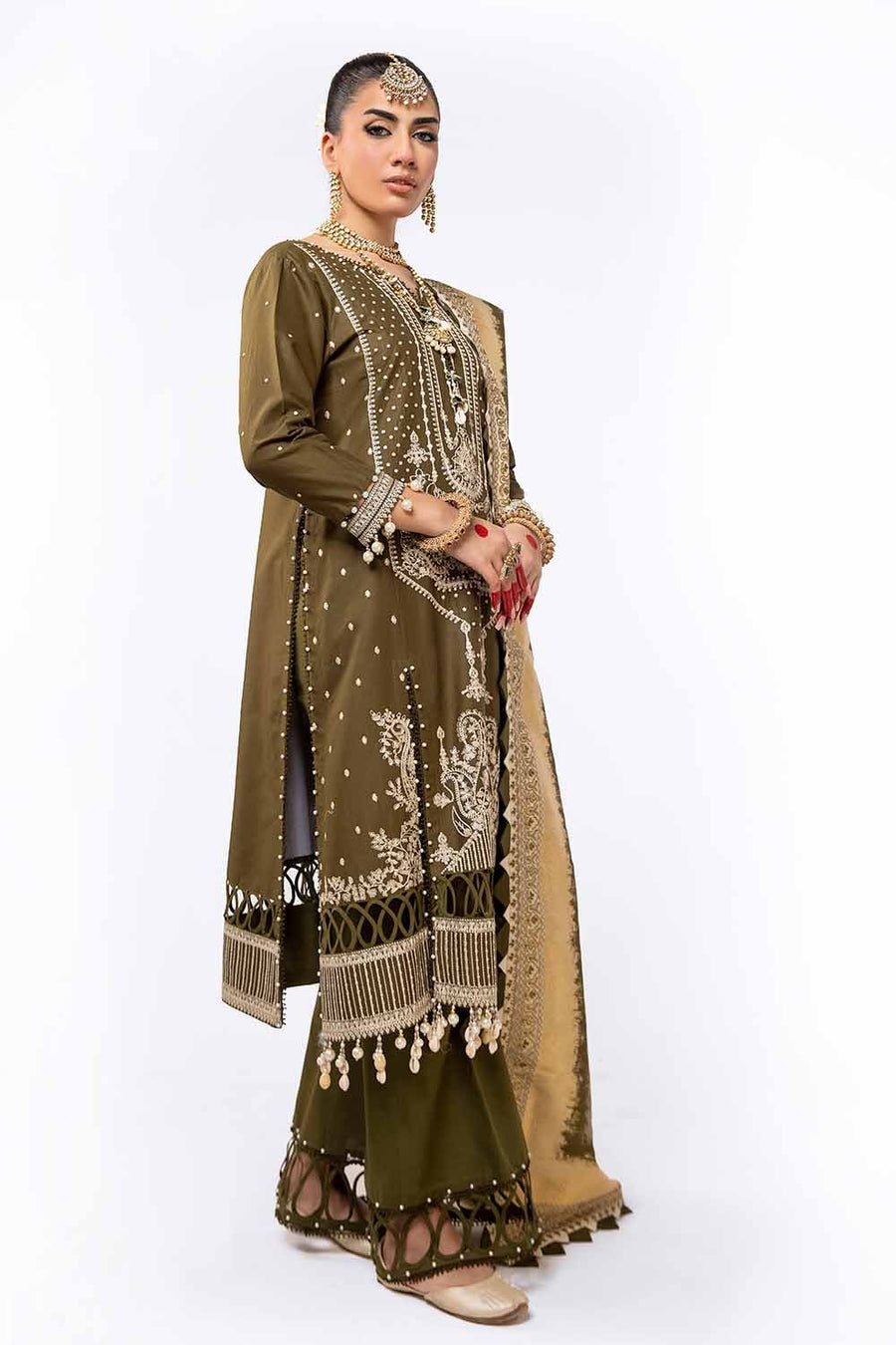 Gul Ahmed Eid ul Adha Embroidered Lawn Unstitched 3Pc Suit FE-42044