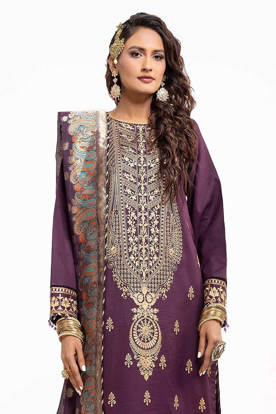 Gul Ahmed Eid ul Adha Embroidered Lawn Unstitched 3Pc Suit FE-42062