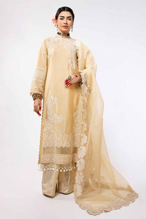 Gul Ahmed Eid ul Adha Embroidered Raw Silk Unstitched 3Pc Suit FE-42065