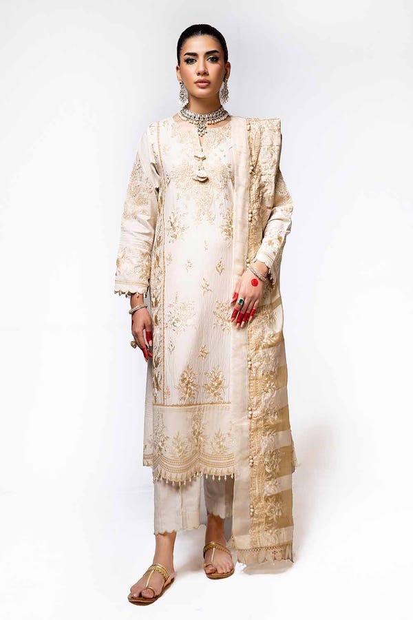 Gul Ahmed Eid ul Adha Embroidered Lawn Unstitched 3Pc Suit FE-42067