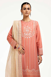 Gul Ahmed Eid ul Adha Embroidered Lawn Unstitched 3Pc Suit FE-42082