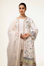Gul Ahmed Sitara Embroidered Karandi Unstitched 3Pc Suit FE-42083